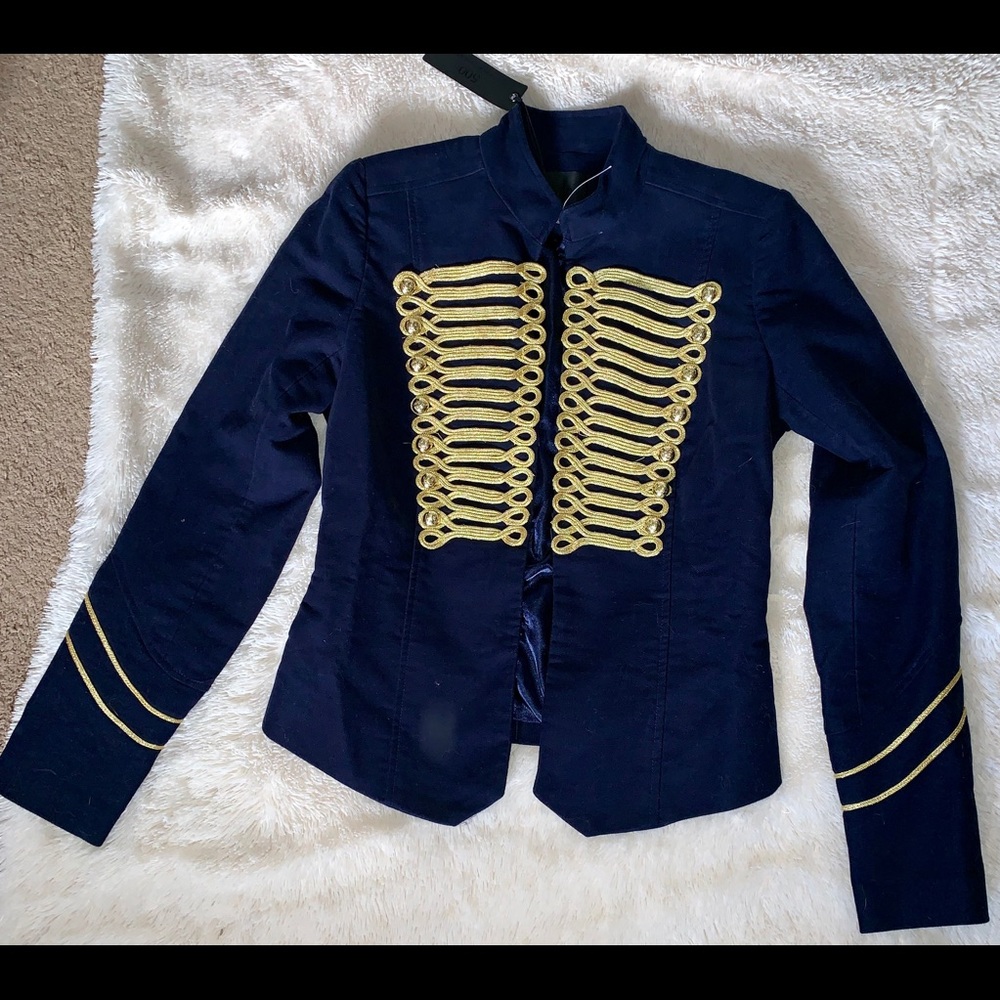 Diamond blue golden detailed blazer(New with Tag)
